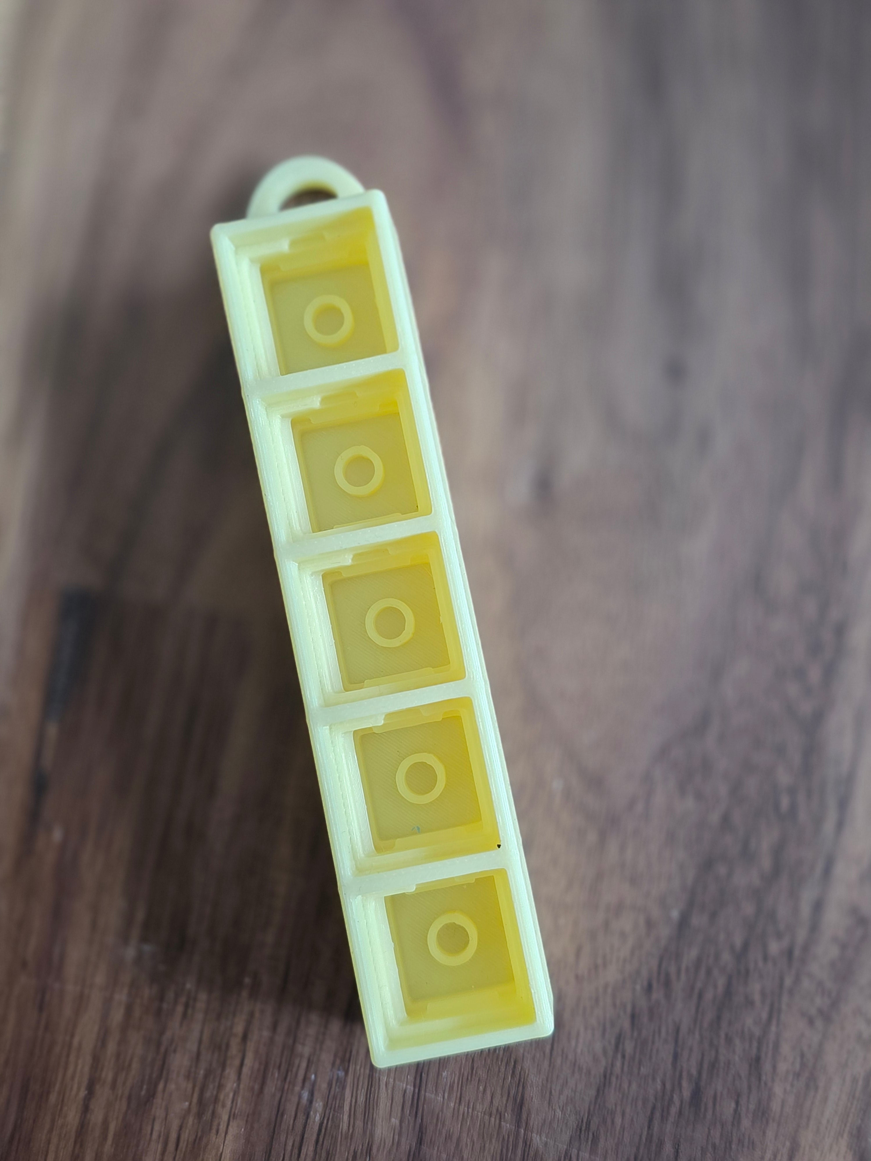 Clicker base met sleutelhanger (5 vakjes)