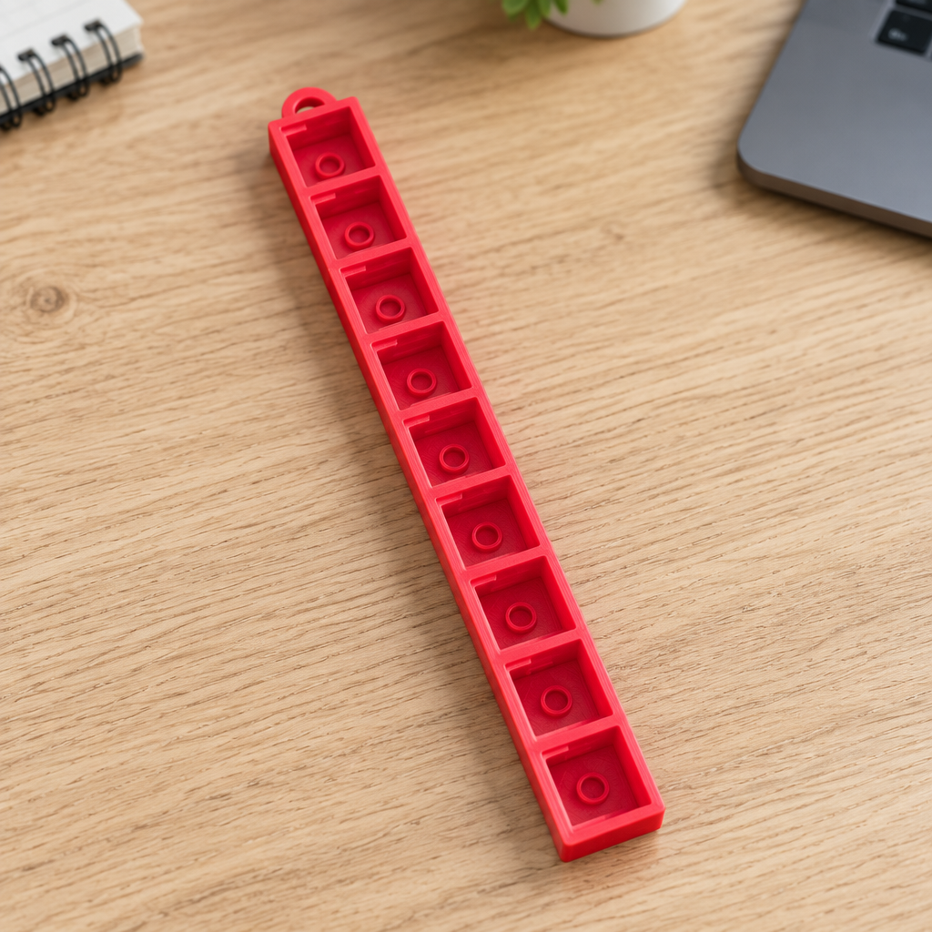 Rode clickerbase op een bureau