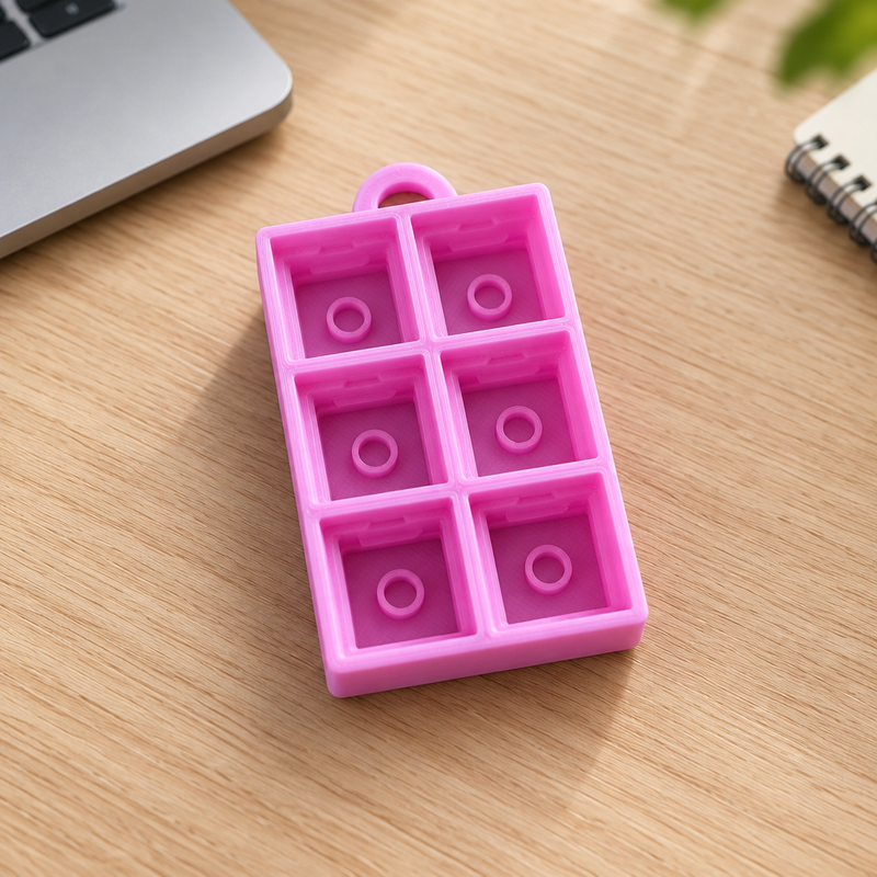 Clicker base met sleutelhanger (vakjes box)