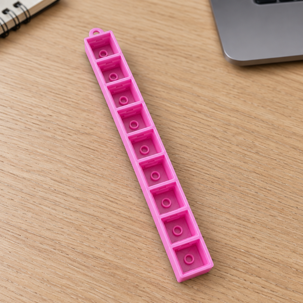 Clicker base met sleutelhanger (1  tot 9 vakjes)