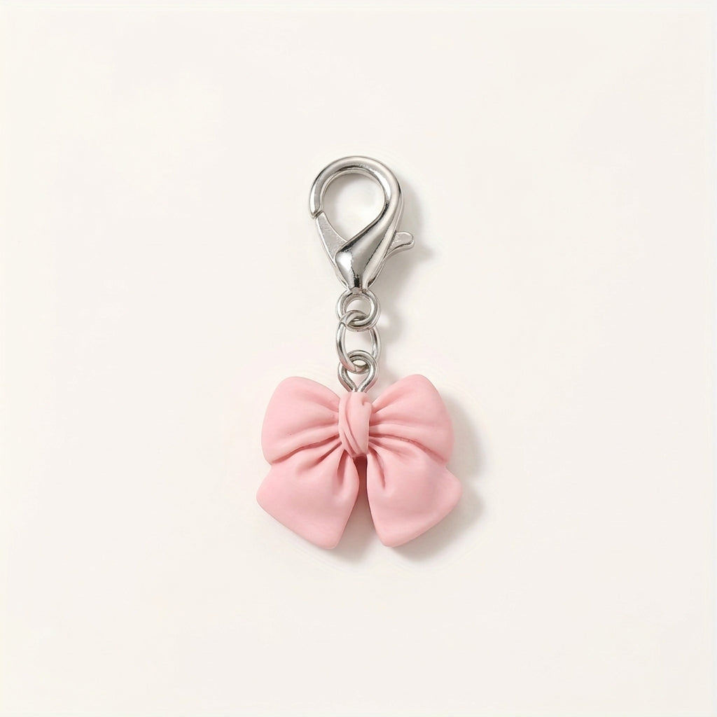 Roze strikje charm