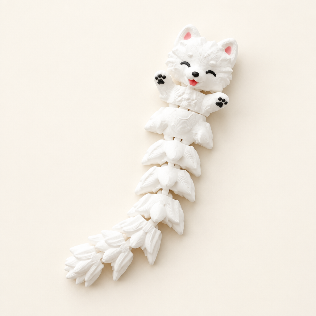 Toy met warm gebroken witte achtergrond