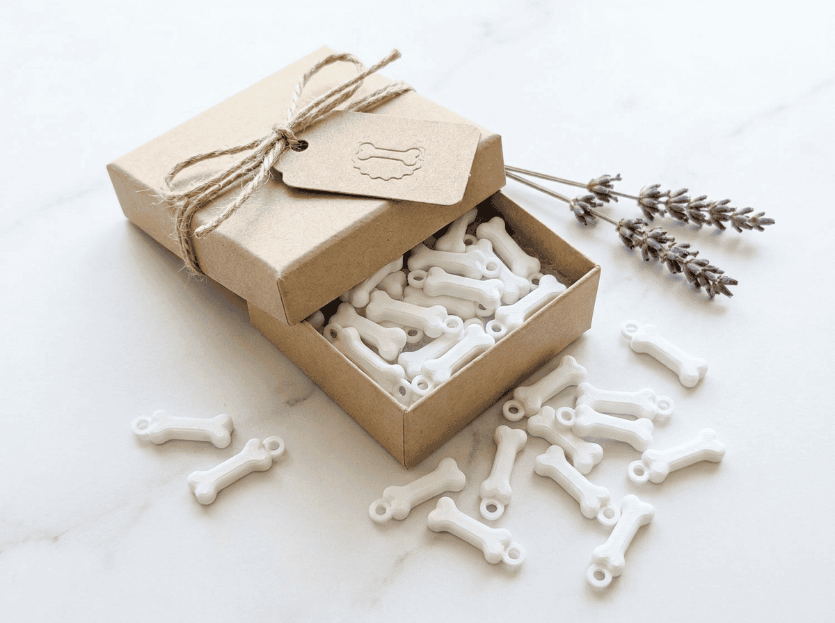 Hondenbot-bedeltjes (50 stuks), kleine bedels voor sieraden, planners en keychains
